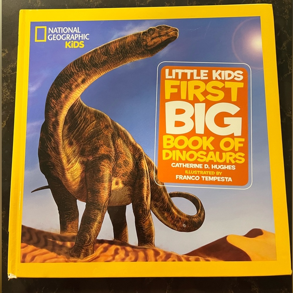 National Geographic Kids Dinosaur Book - Yellow and Orange